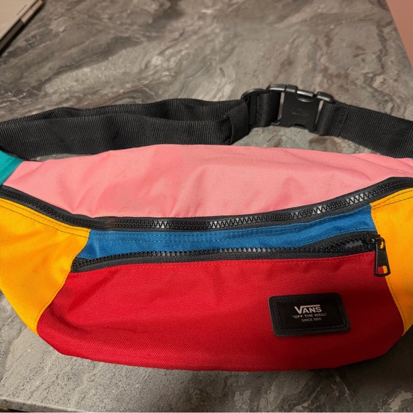 Vans Colorful Belt Bag with Red, Pink, Blue, and Yellow - Picture 2 of 2